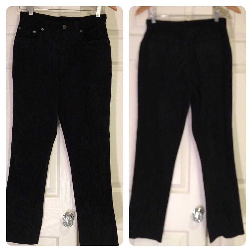 ⚡️$15 FLASH SALE -LIMITED⚡️Suede Ralph Lauren black suede pants